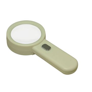 Lampe-loupe, poignée large, 2,5x, 10 LED, dans boîte robuste - KL
