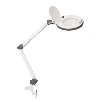 Lumeno #8513 - Lampe-loupe - LED - 1.75x (3dpt) - Ø152mm - Gris - pince de table