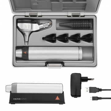 [B-141.28.388] -Trousse BETA 200 F.O. LED - USB Poignée rechargeable + Câble USB + Bloc d’alimentation enfichable
