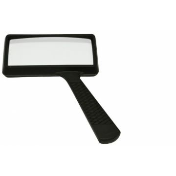 Loupe à main rectangulaire, 2x, 50x100mm