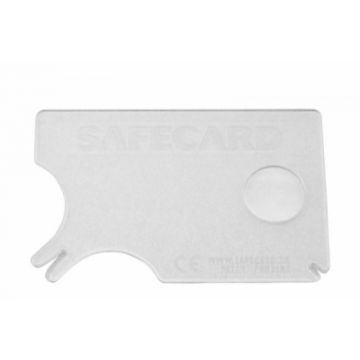 Porte-cartes avec lentille intégrée