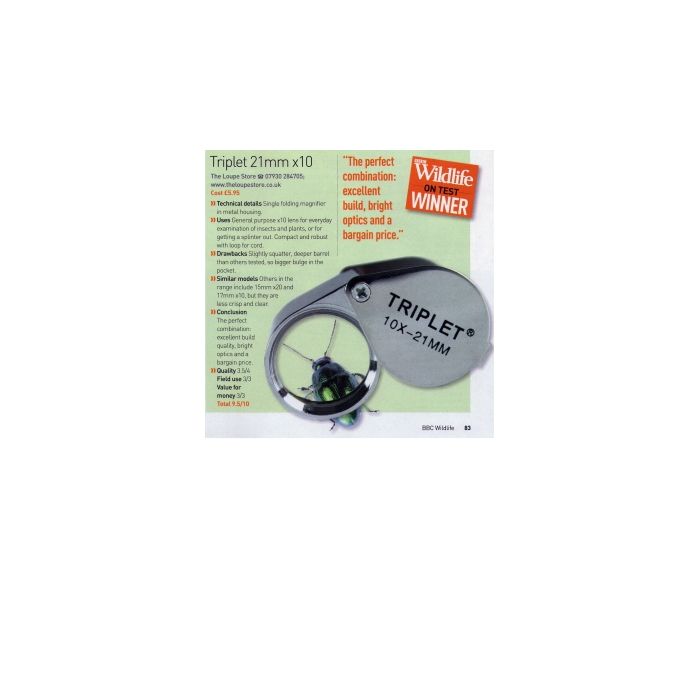 Loupe triplet 10x 21mm