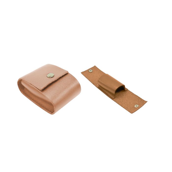 Étuis en cuir [G] Beige - Taille L