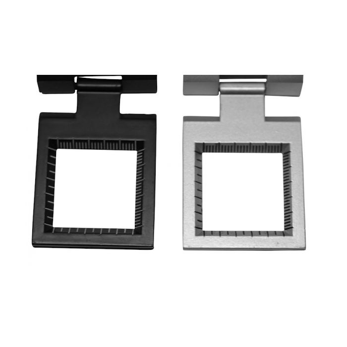 Compte-fils avec 2 LED - 6x Ø27mm - Biconvexe [Règle à graduation+]