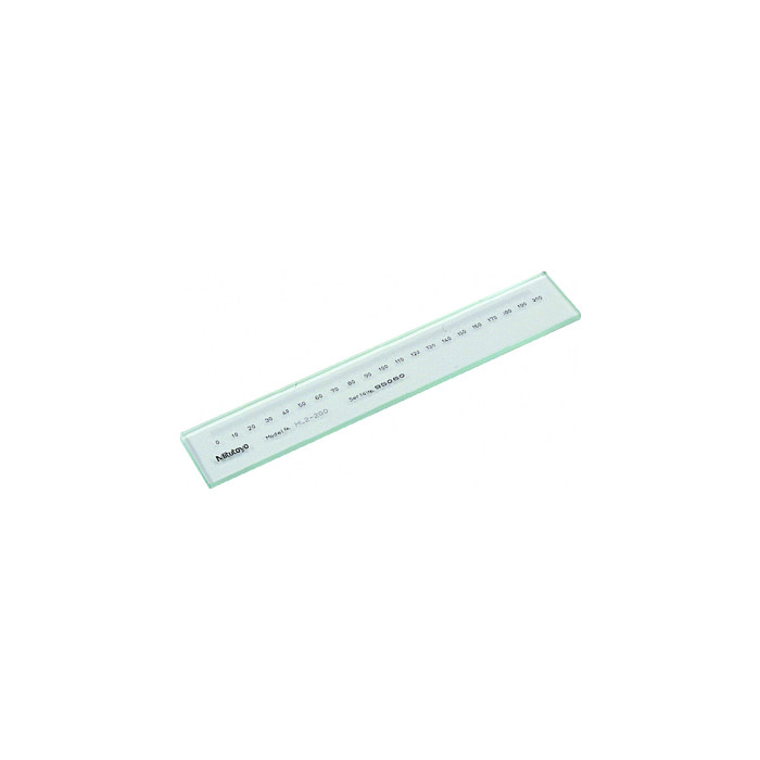 Mitutoyo Règle en verre + Certificat d'inspection 0.1mm